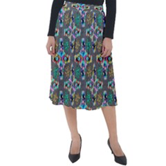 Digitalart Classic Velour Midi Skirt  by Sparkle