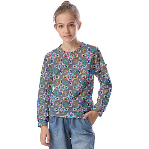 Digitalart Kids  Long Sleeve Tee With Frill  by Sparkle