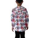 Flowers Diamonds Pattern Kids  Hooded Windbreaker View2