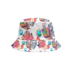 Flowers Diamonds Pattern Bucket Hat (kids) by Sparkle