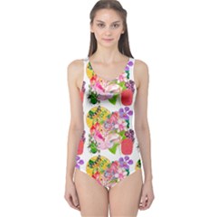 Bunch Of Flowers One Piece Swimsuit by Sparkle