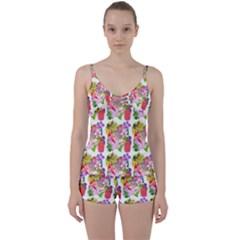 Bunch Of Flowers Tie Front Two Piece Tankini by Sparkle