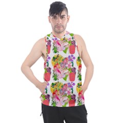 Bunch Of Flowers Men s Sleeveless Hoodie by Sparkle