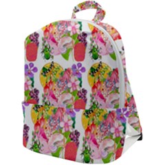 Bunch Of Flowers Zip Up Backpack by Sparkle