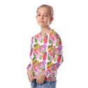 Bunch Of Flowers Kids  Long Sleeve Tee with Frill  View2