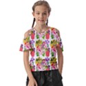 Bunch Of Flowers Kids  Butterfly Cutout Tee View1