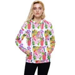 Bunch Of Flowers Women s Lightweight Drawstring Hoodie by Sparkle