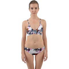 Modern Art Wrap Around Bikini Set by Sparkle