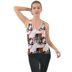 Modern Art Chiffon Cami by Sparkle