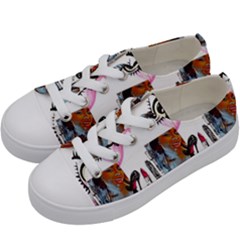 Modern Art Kids  Low Top Canvas Sneakers by Sparkle