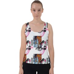 Modern Art Velvet Tank Top by Sparkle