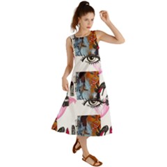 Modern Art Summer Maxi Dress by Sparkle