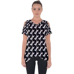 Butterfly Cut Out Side Drop Tee by Sparkle