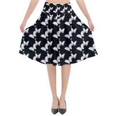 Butterfly Flared Midi Skirt by Sparkle