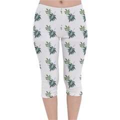 Tropical Velvet Capri Leggings  by Sparkle