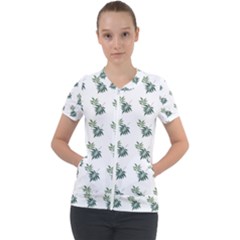 Tropical Short Sleeve Zip Up Jacket by Sparkle