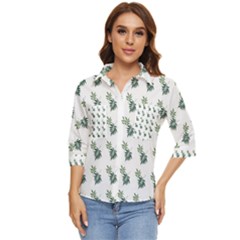 Tropical Women s Quarter Sleeve Pocket Shirt