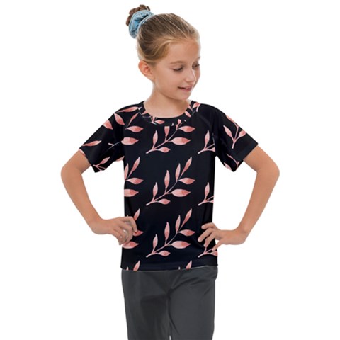 Spring Leafs Kids  Mesh Piece Tee by Sparkle