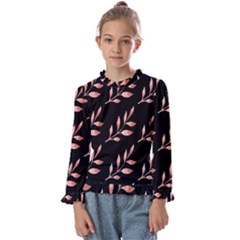 Spring Leafs Kids  Frill Detail Tee