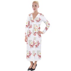 Floral Velvet Maxi Wrap Dress by Sparkle