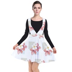 Floral Plunge Pinafore Dress by Sparkle