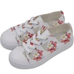 Floral Kids  Low Top Canvas Sneakers by Sparkle