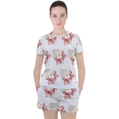 Floral Women s Tee And Shorts Set