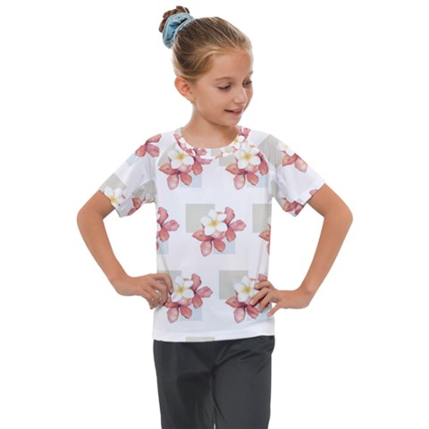 Floral Kids  Mesh Piece Tee by Sparkle