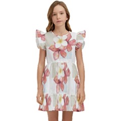 Floral Kids  Winged Sleeve Dress by Sparkle