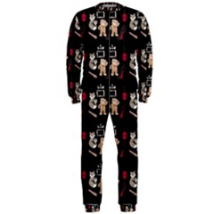 Cat Pattern Onepiece Jumpsuit (men) by Sparkle