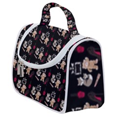 Cat Pattern Satchel Handbag by Sparkle