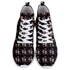 Cat Pattern Men s Lightweight High Top Sneakers by Sparkle