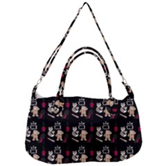 Cat Pattern Removal Strap Handbag by Sparkle