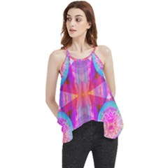 Pink Diamond Flowy Camisole Tank Top by Thespacecampers