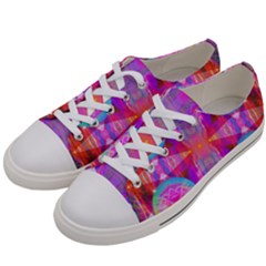 Pink Diamond Men s Low Top Canvas Sneakers by Thespacecampers