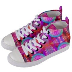 Pink Diamond Women s Mid-top Canvas Sneakers by Thespacecampers