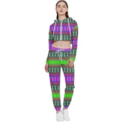 Alienate Me Cropped Zip Up Lounge Set by Thespacecampers