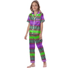 Alienate Me Kids  Satin Short Sleeve Pajamas Set by Thespacecampers