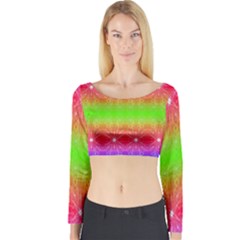 Angelic Pride Long Sleeve Crop Top by Thespacecampers