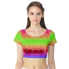 Angelic Pride Short Sleeve Crop Top by Thespacecampers