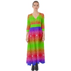 Angelic Pride Button Up Boho Maxi Dress by Thespacecampers