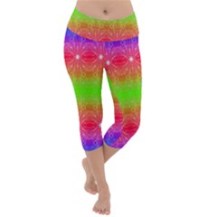 Angelic Pride Lightweight Velour Capri Yoga Leggings by Thespacecampers