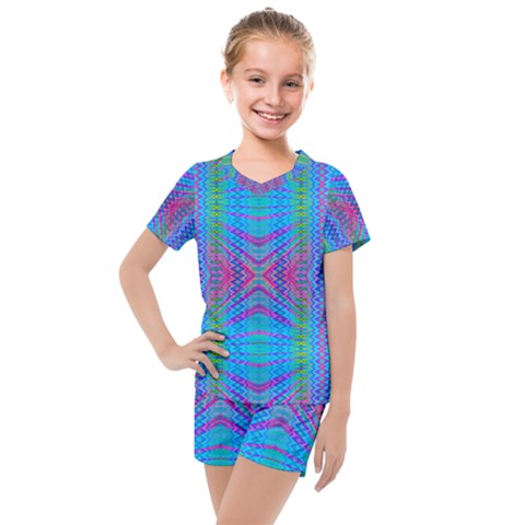 Beam Me Up Kids  Mesh Tee And Shorts Set by Thespacecampers