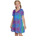 Beam Me Up Kids  Short Sleeve Tiered Mini Dress View2