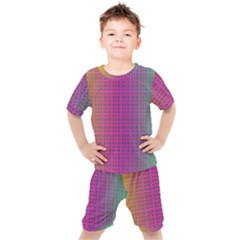 Bismuth Flow Kids  Tee And Shorts Set by Thespacecampers