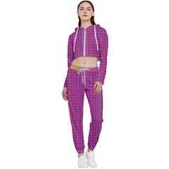 Bismuth Flow Cropped Zip Up Lounge Set by Thespacecampers