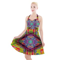 Blast Off Halter Party Swing Dress  by Thespacecampers