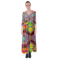 Blast Off Button Up Maxi Dress by Thespacecampers