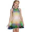 Blastamine Kids  Halter Collar Waist Tie Chiffon Dress View1