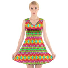 Cerebral Candy V-neck Sleeveless Dress by Thespacecampers